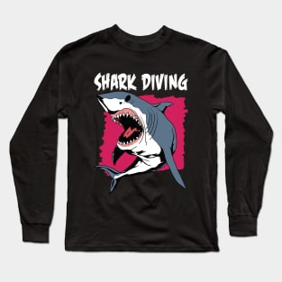 Shark Diving Long Sleeve T-Shirt